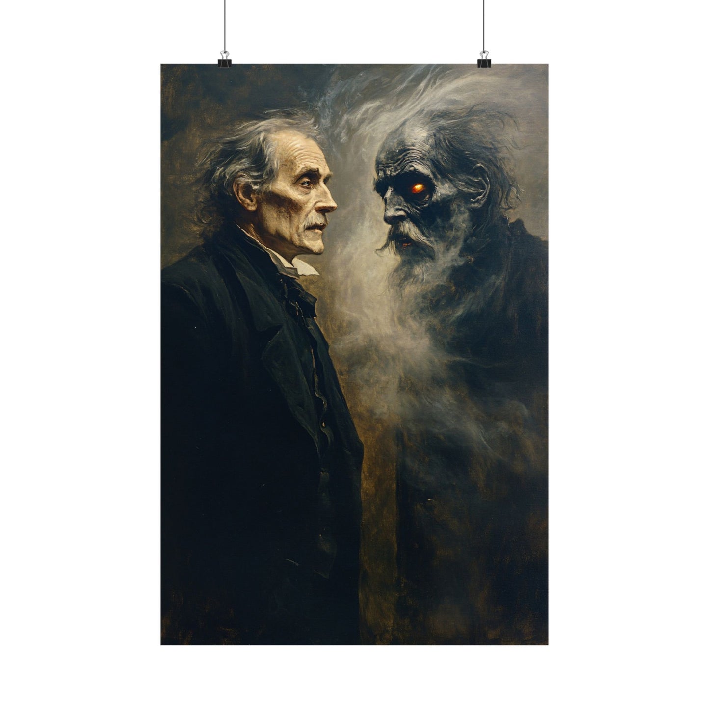 Ebenezer Scrooge & Marley's Ghost Art Print