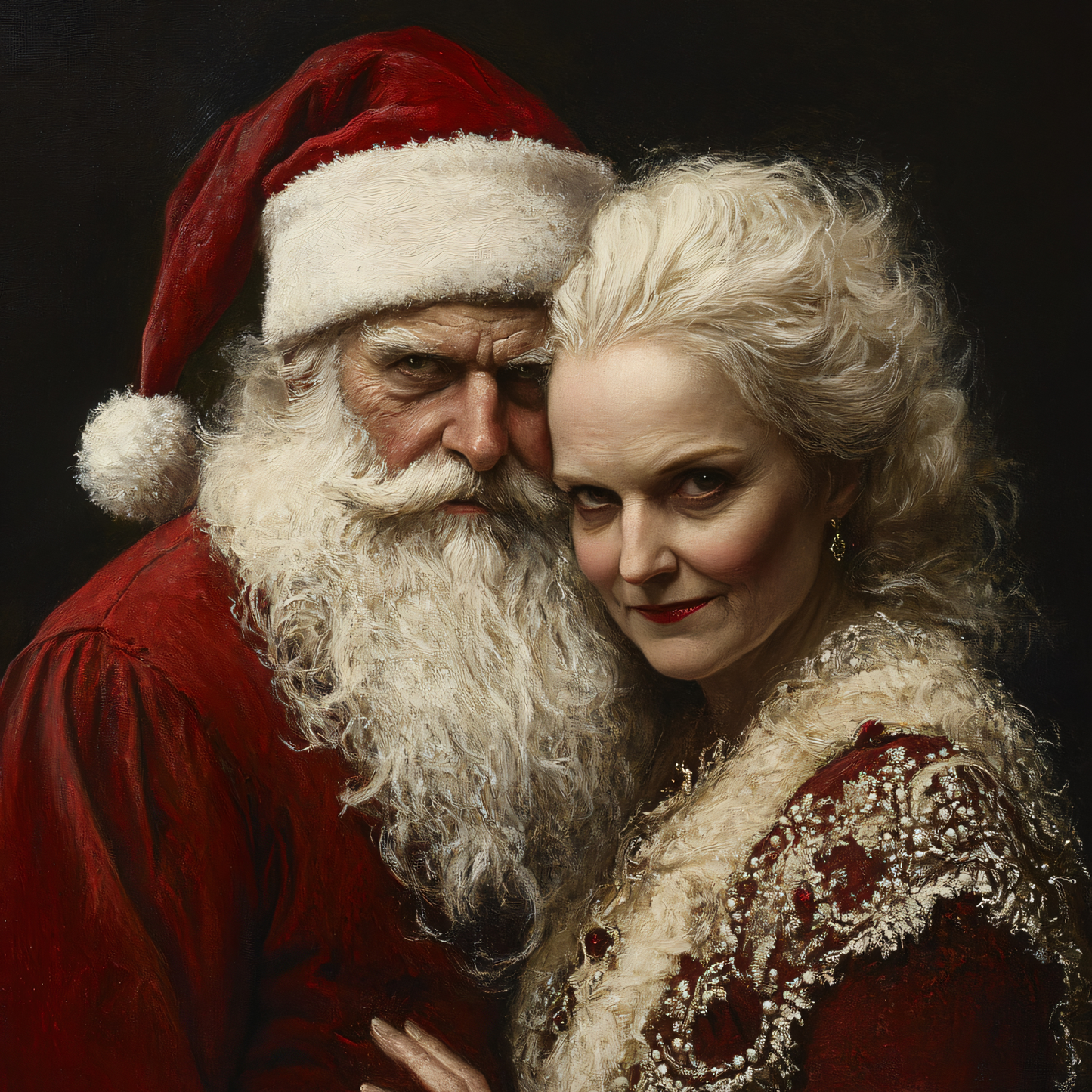 Mr & Mrs Claus Christmas Ornament