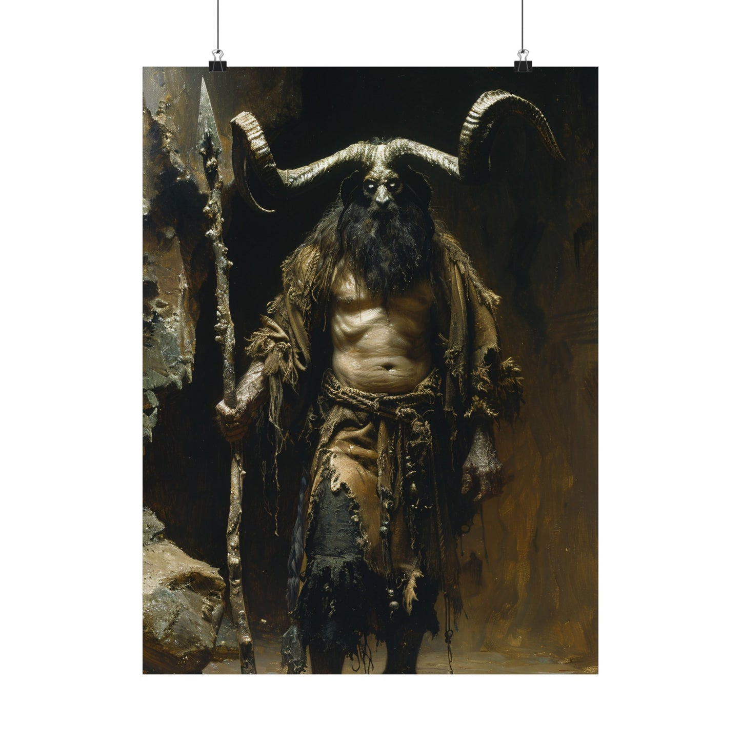 Krampus the Yuletide Demon Art Print