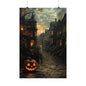 Jack O'Lantern Victorian Village Art Print