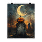 Jack O'Lantern Graveyard Art Print