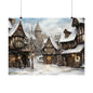 Yuletide Village Art Print