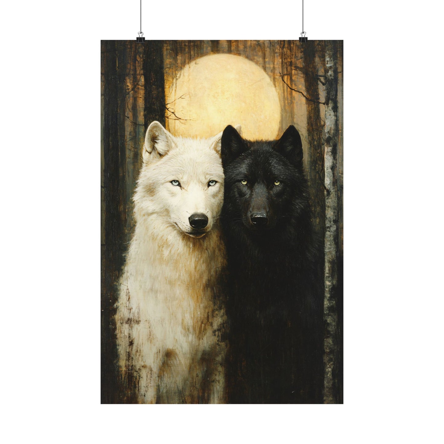 Wolf Pair Art Print