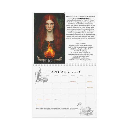 Global Goddess 2026 Wall Calendar