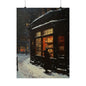 Winter Night Reflection Art Print