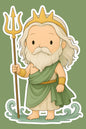 Greek God Chibi Stickers