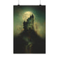 Haunted Castle Full Moon Art Print