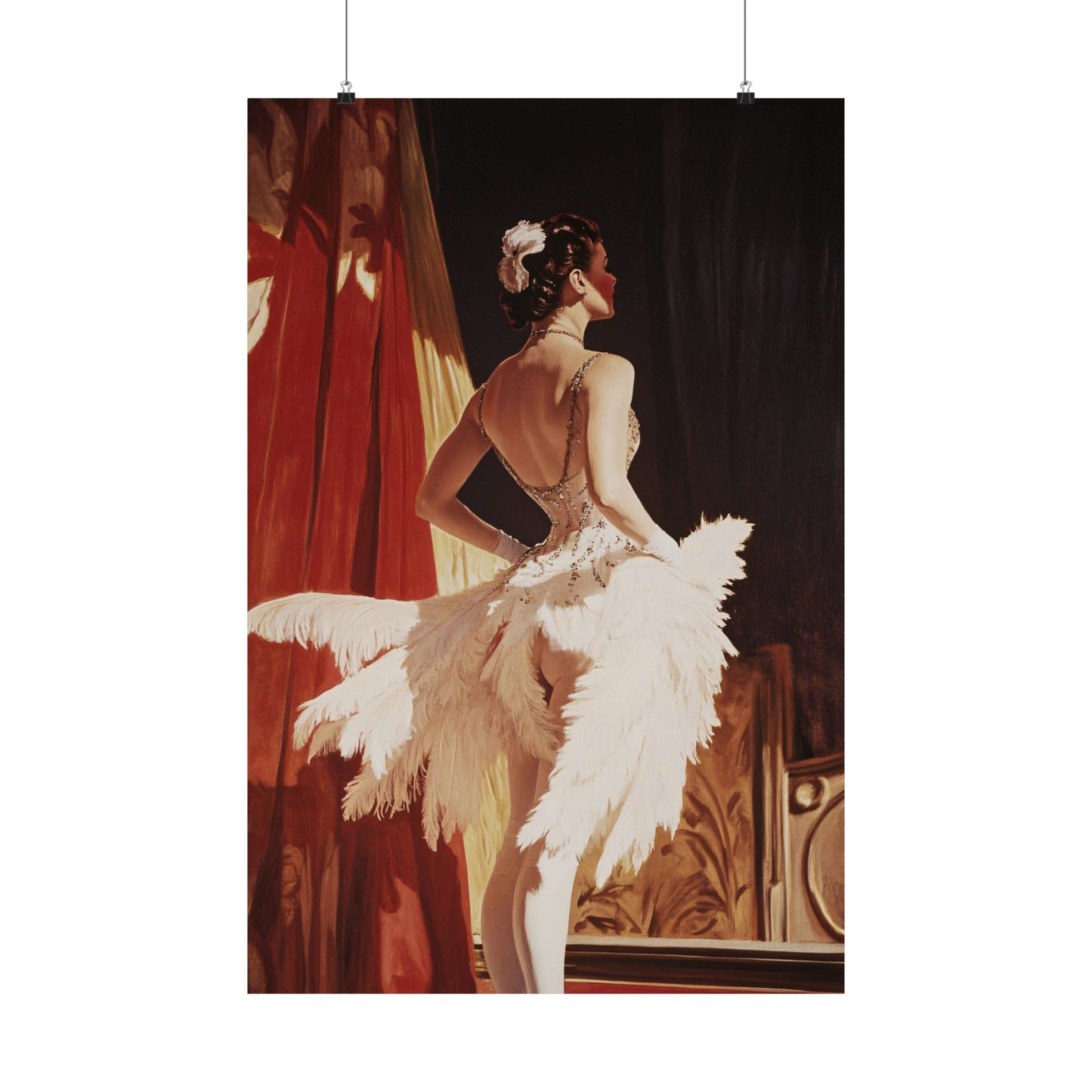 Burlesque Dancer Art Print