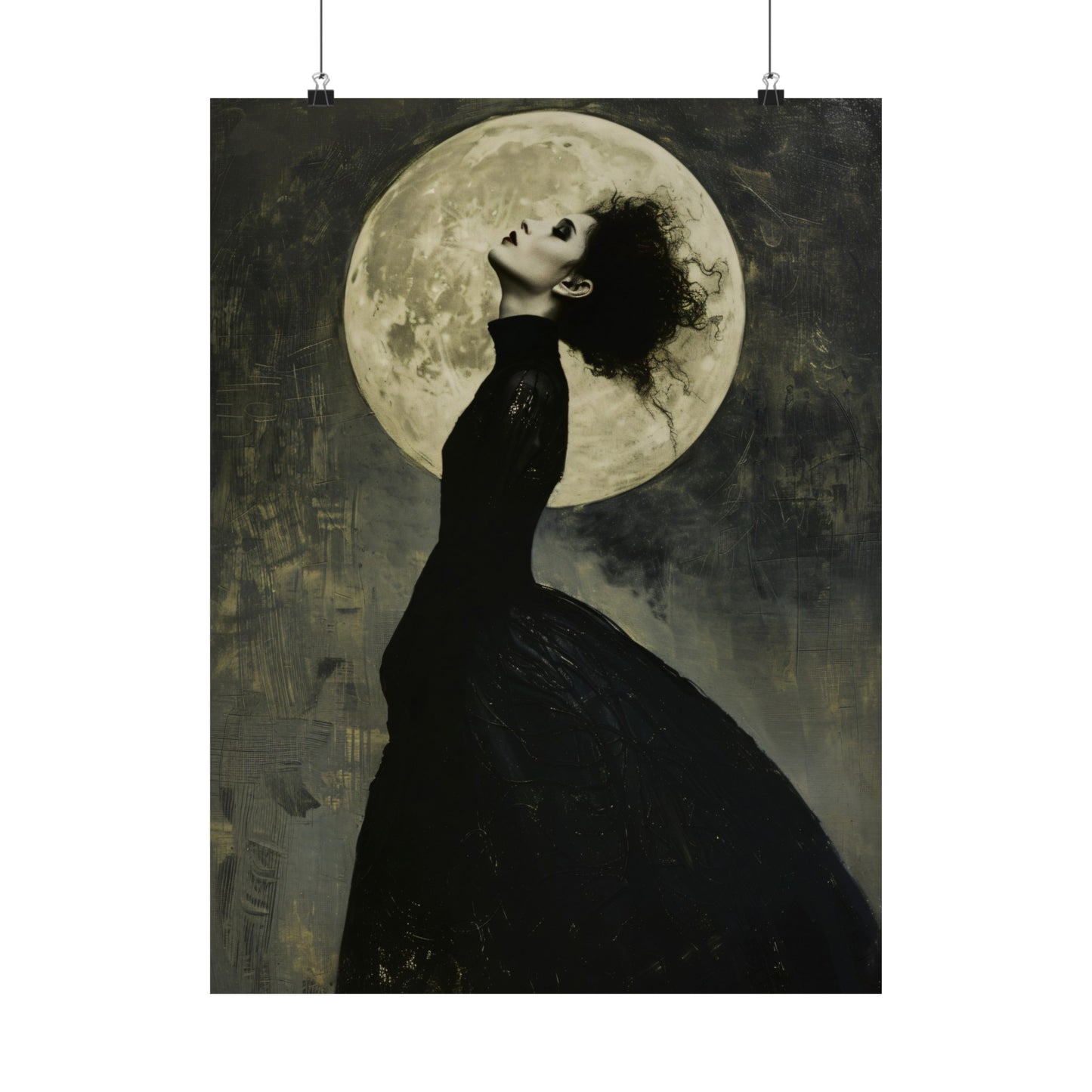 Moonlit Seduction Vampire Art Print