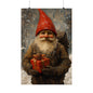 Gnome Bearing Gift Christmas Art Print