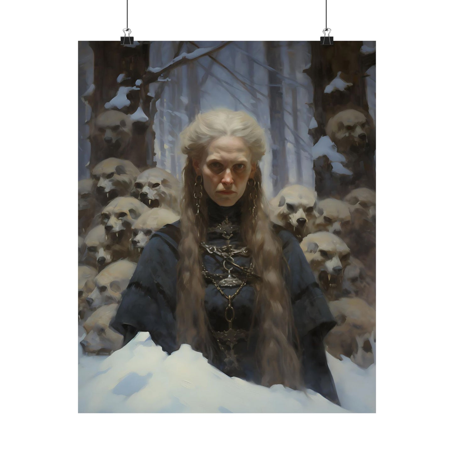 Frau Holle Winter Goddess Art Print