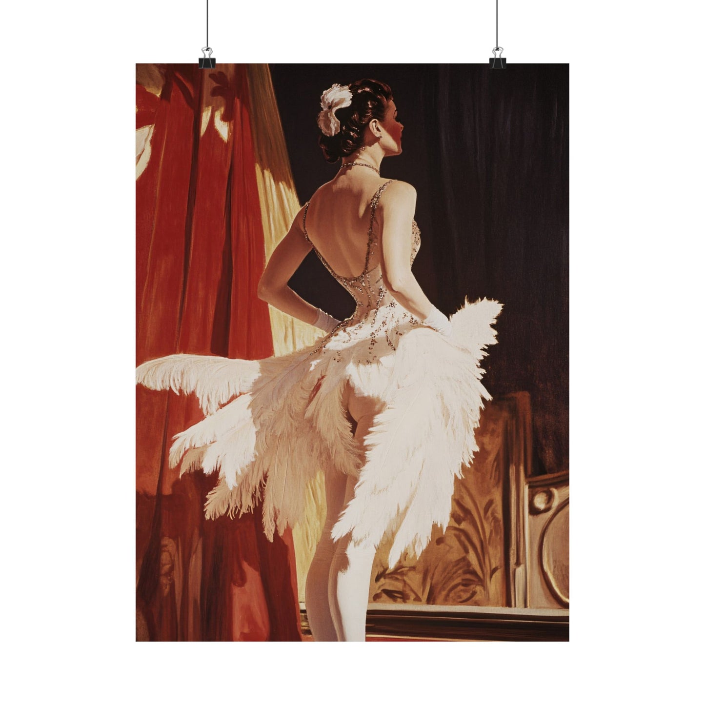 Burlesque Dancer Art Print
