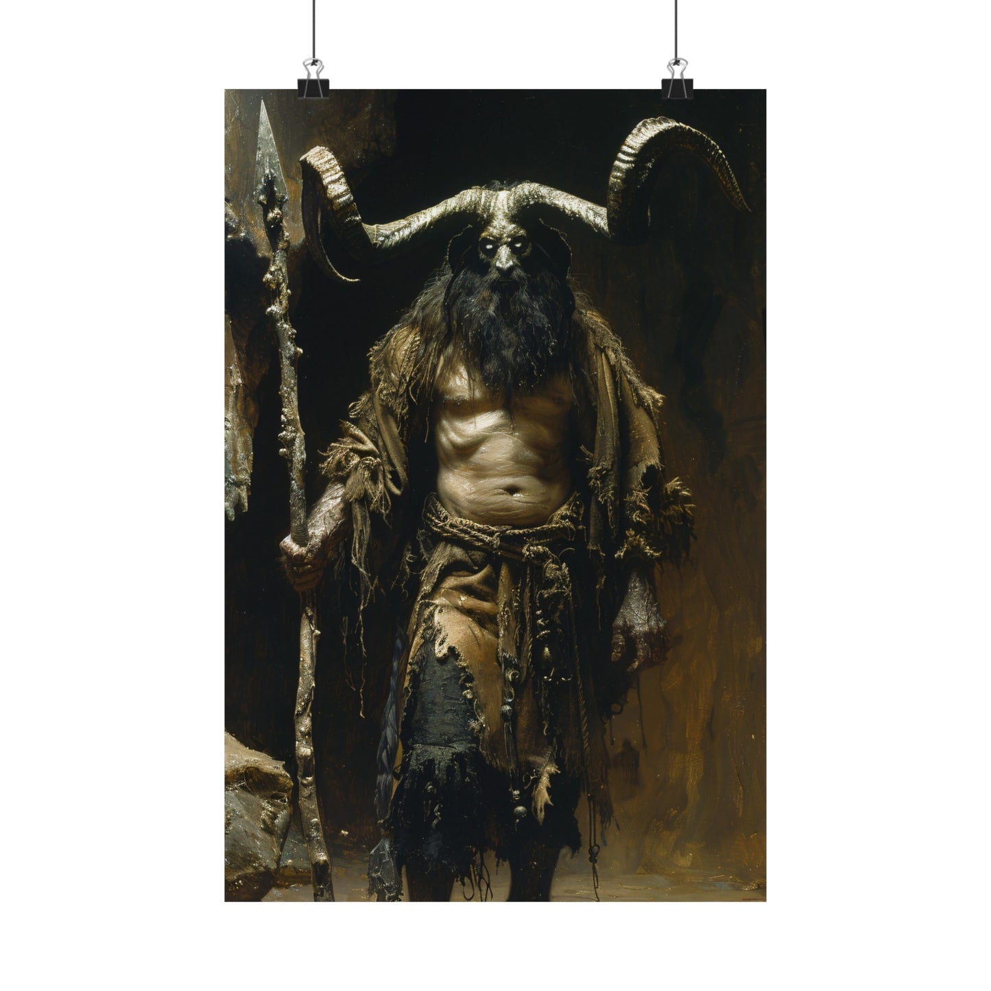 Krampus the Yuletide Demon Art Print