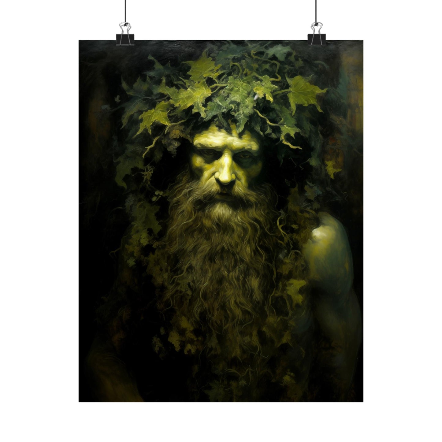 Green Man Celtic Art Print