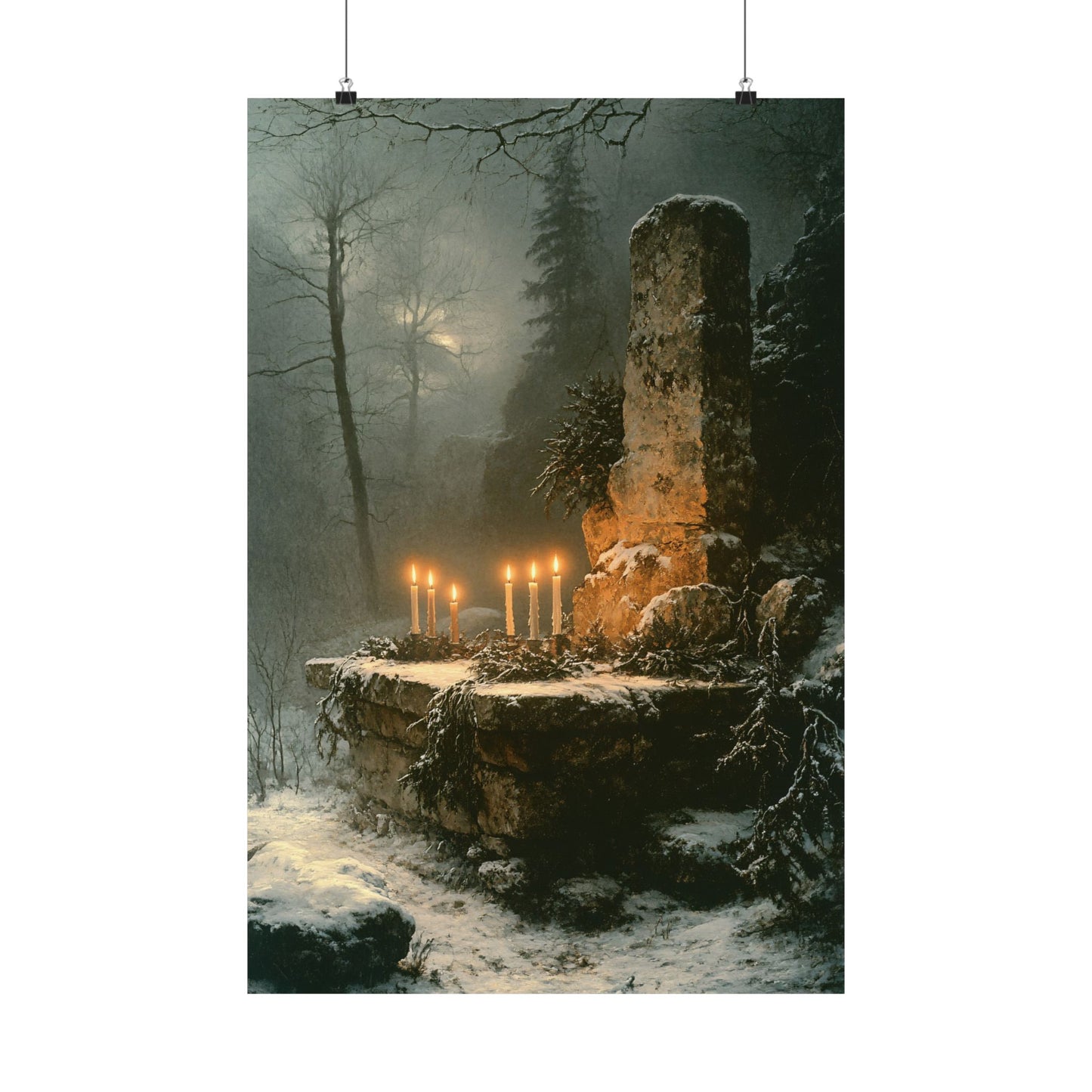 Winter Solstice Altar Art Print