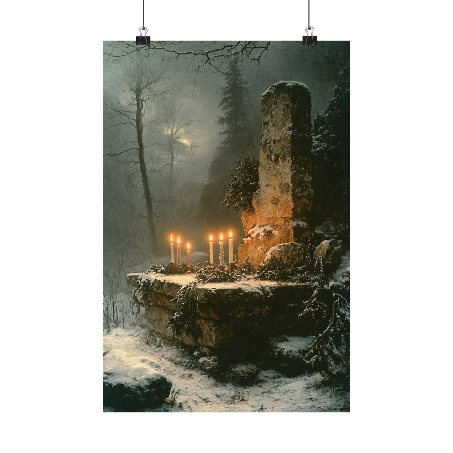 Winter Solstice Altar Art Print