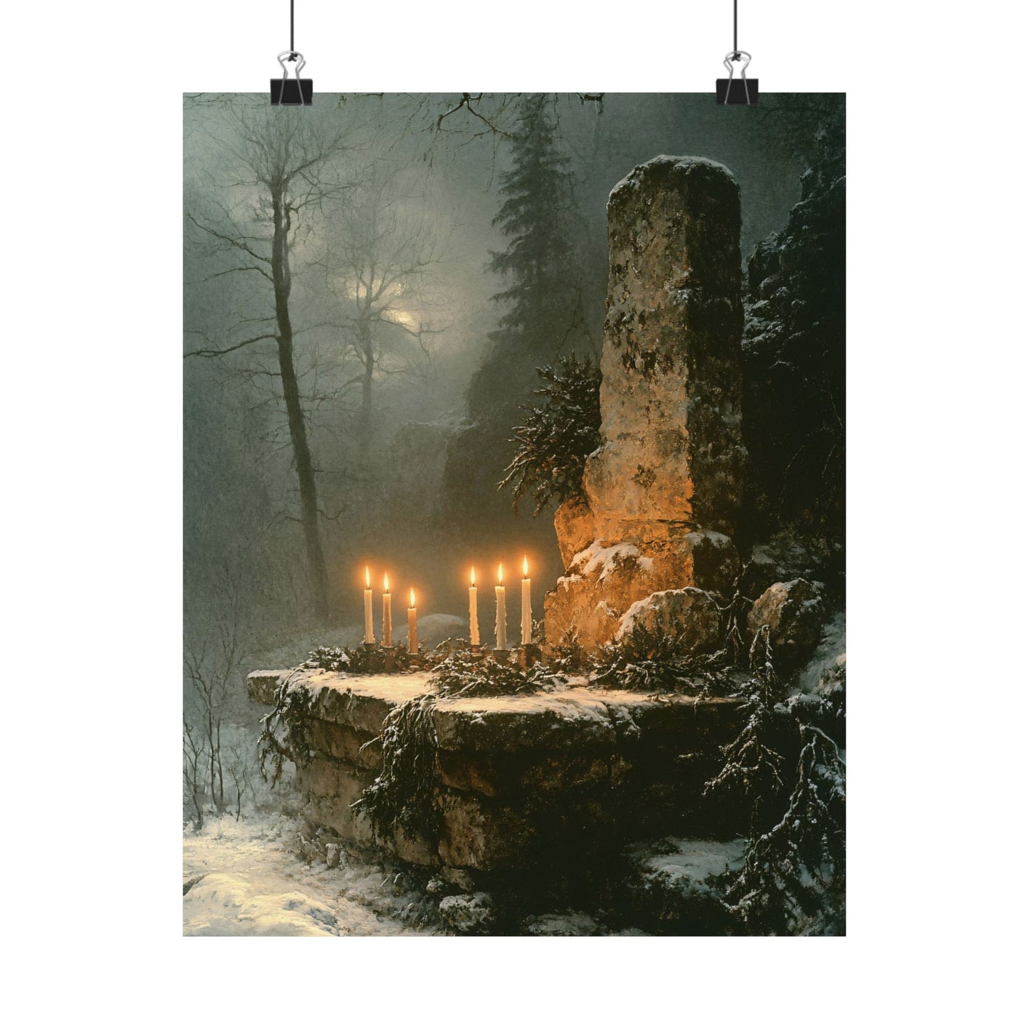 Winter Solstice Altar Art Print