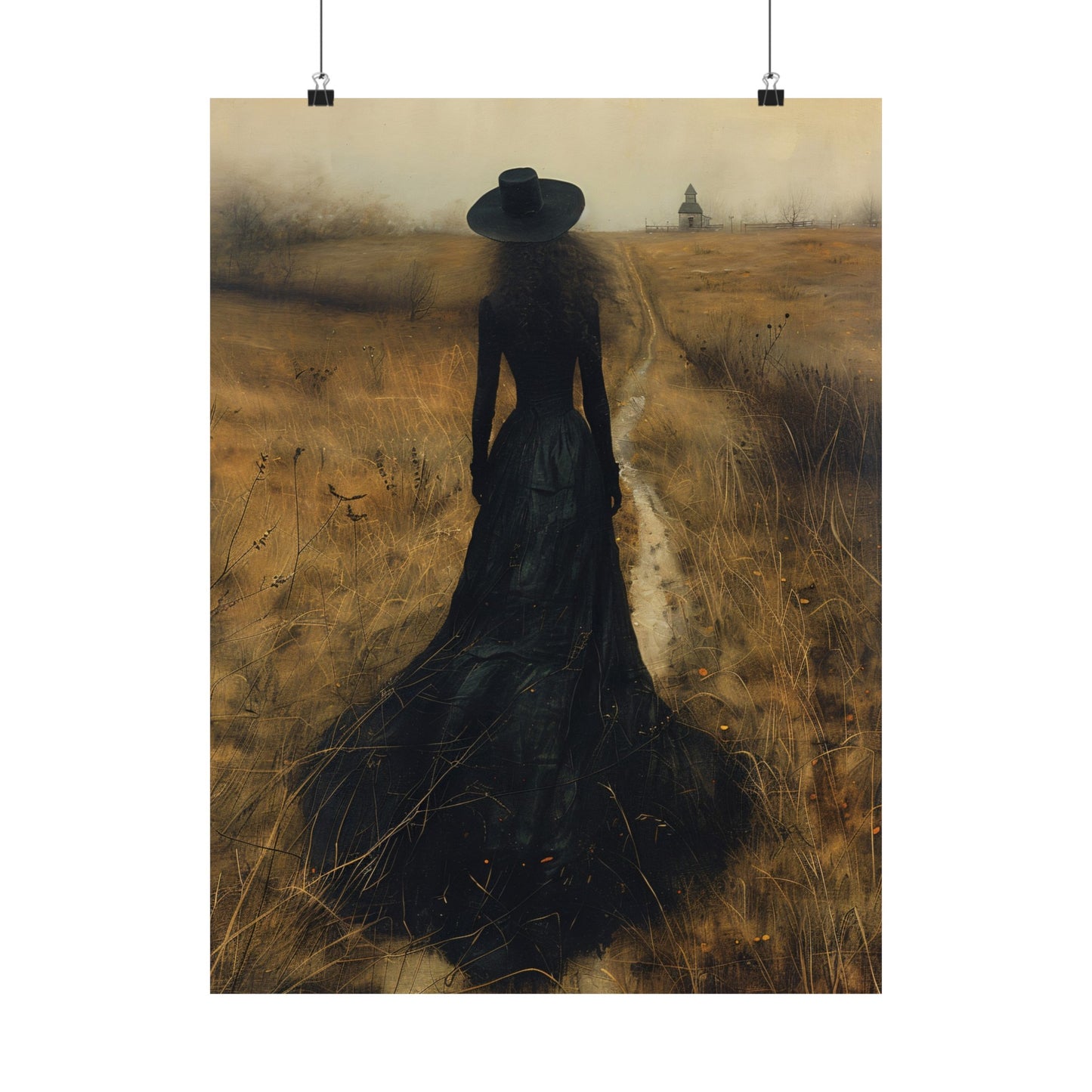 Witch's Walk Halloween Art Print
