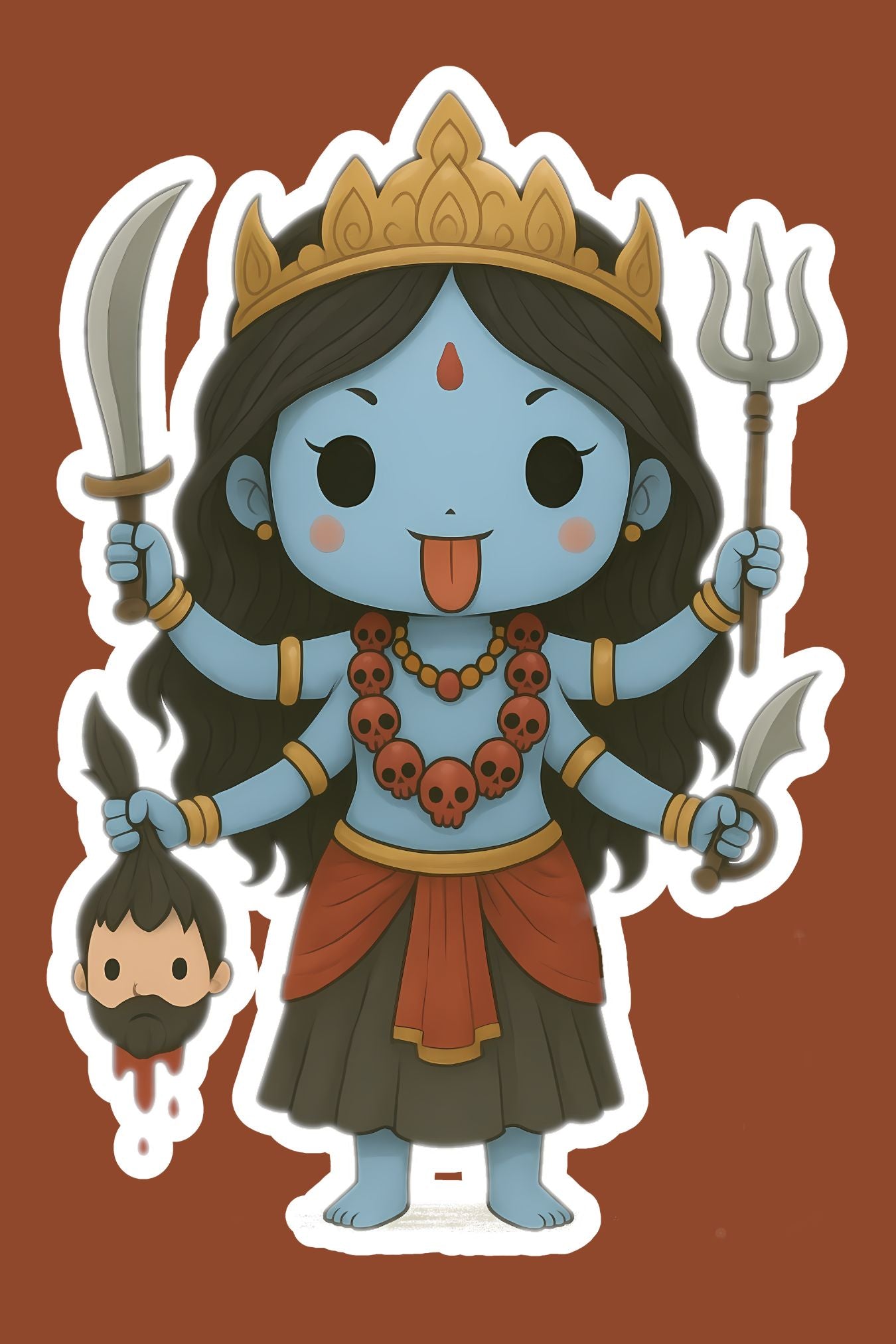 Dark Goddess Chibi Stickers