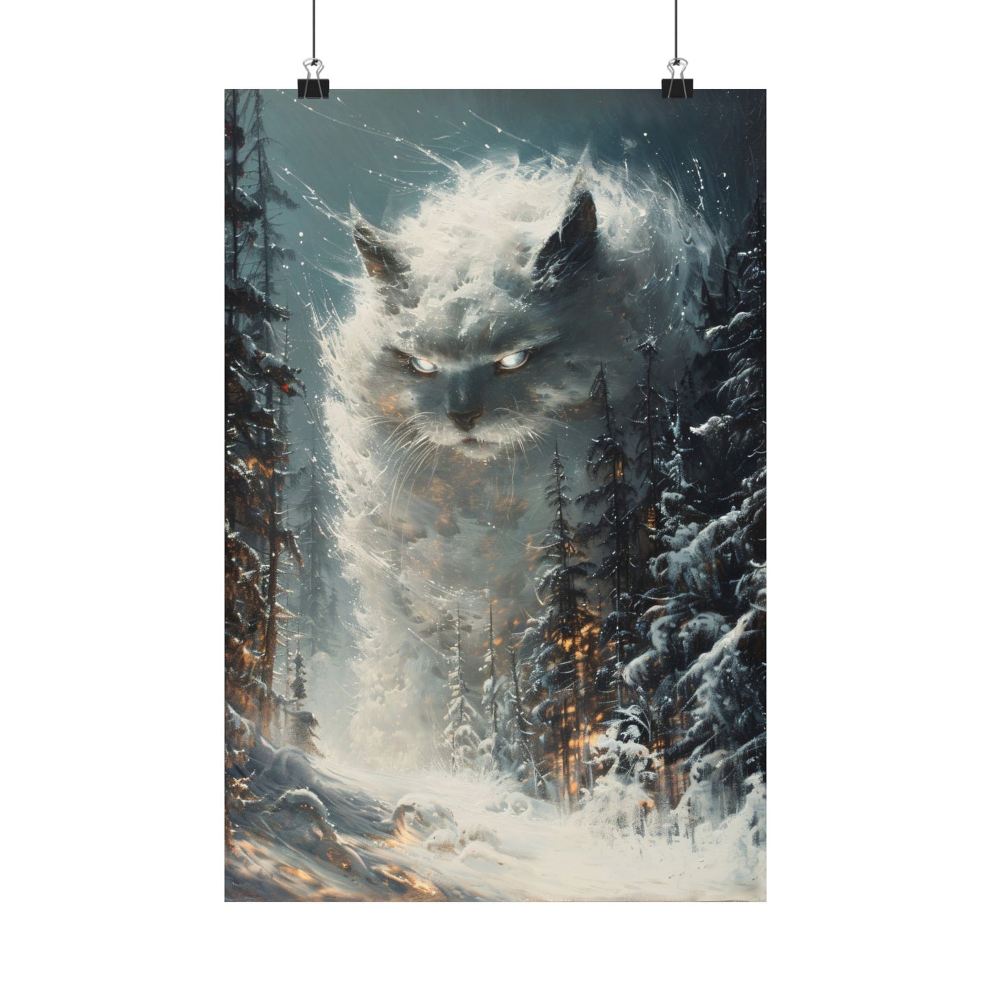 Yule Cat Jólaköttur Art Print