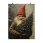 Christmas Tree Gnome Art Print