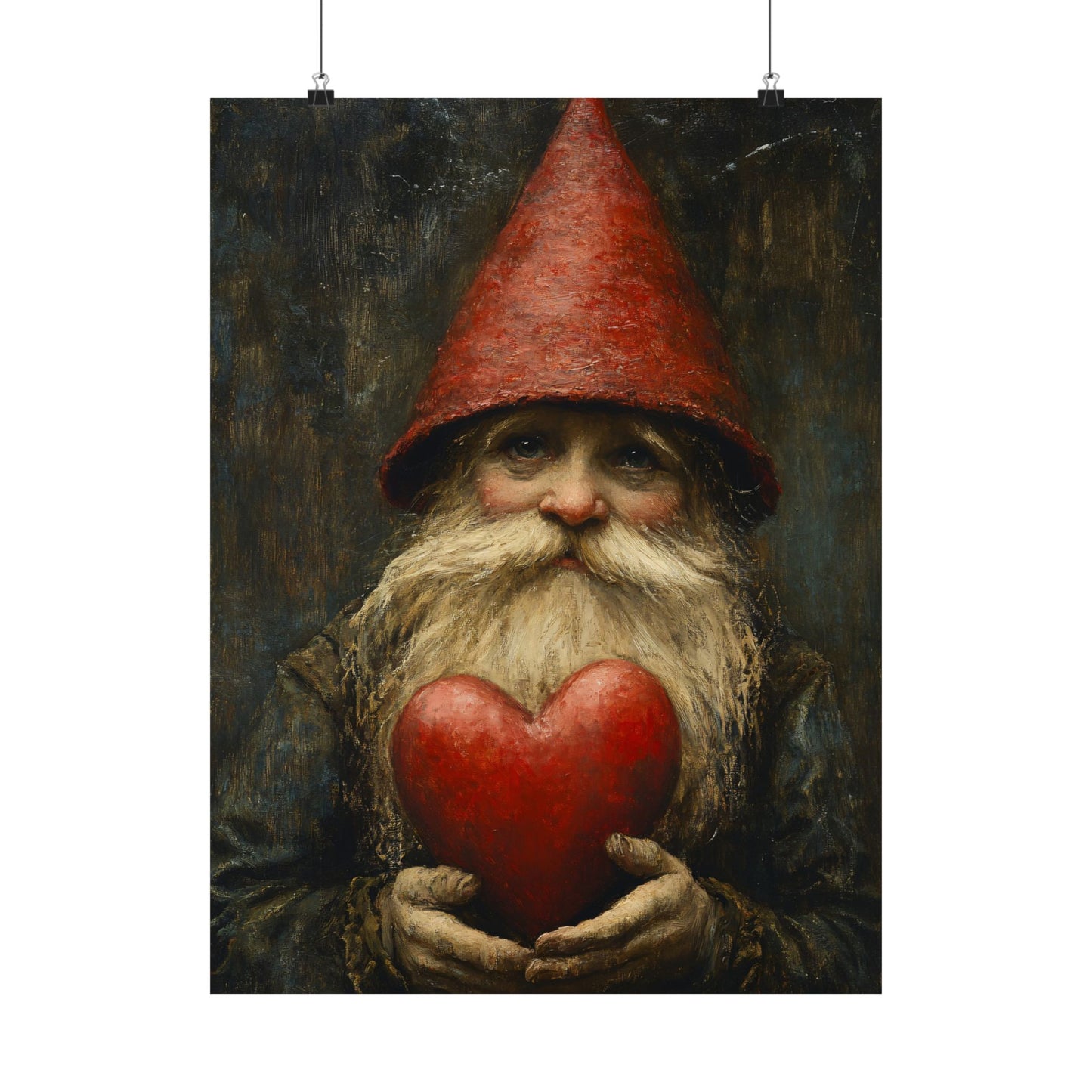 Valentine's Day Gnome Art Print