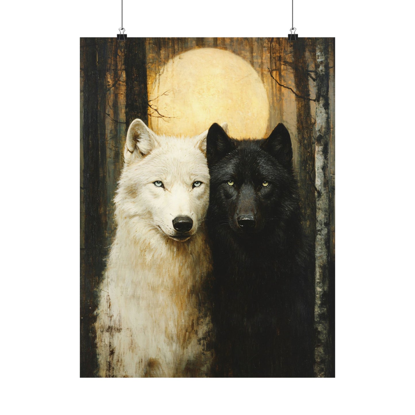 Wolf Pair Art Print