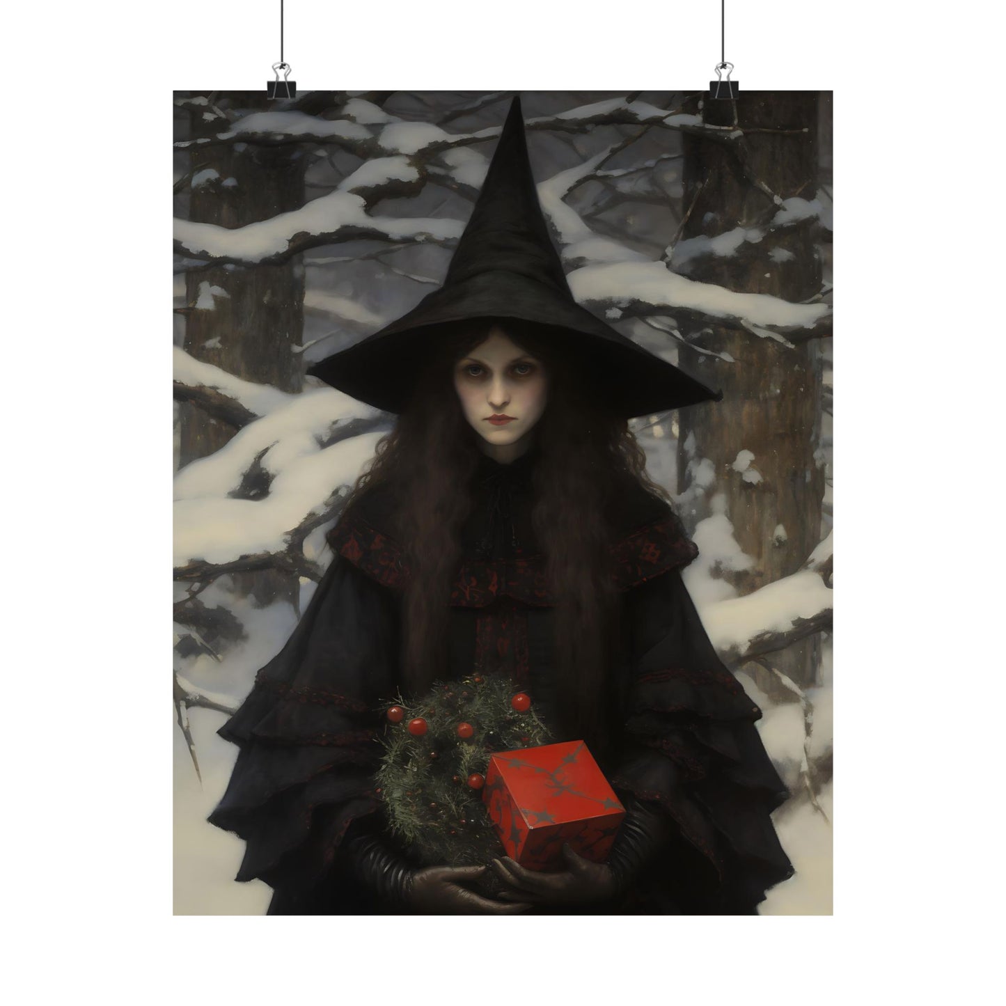 Christmas Witch Art Print