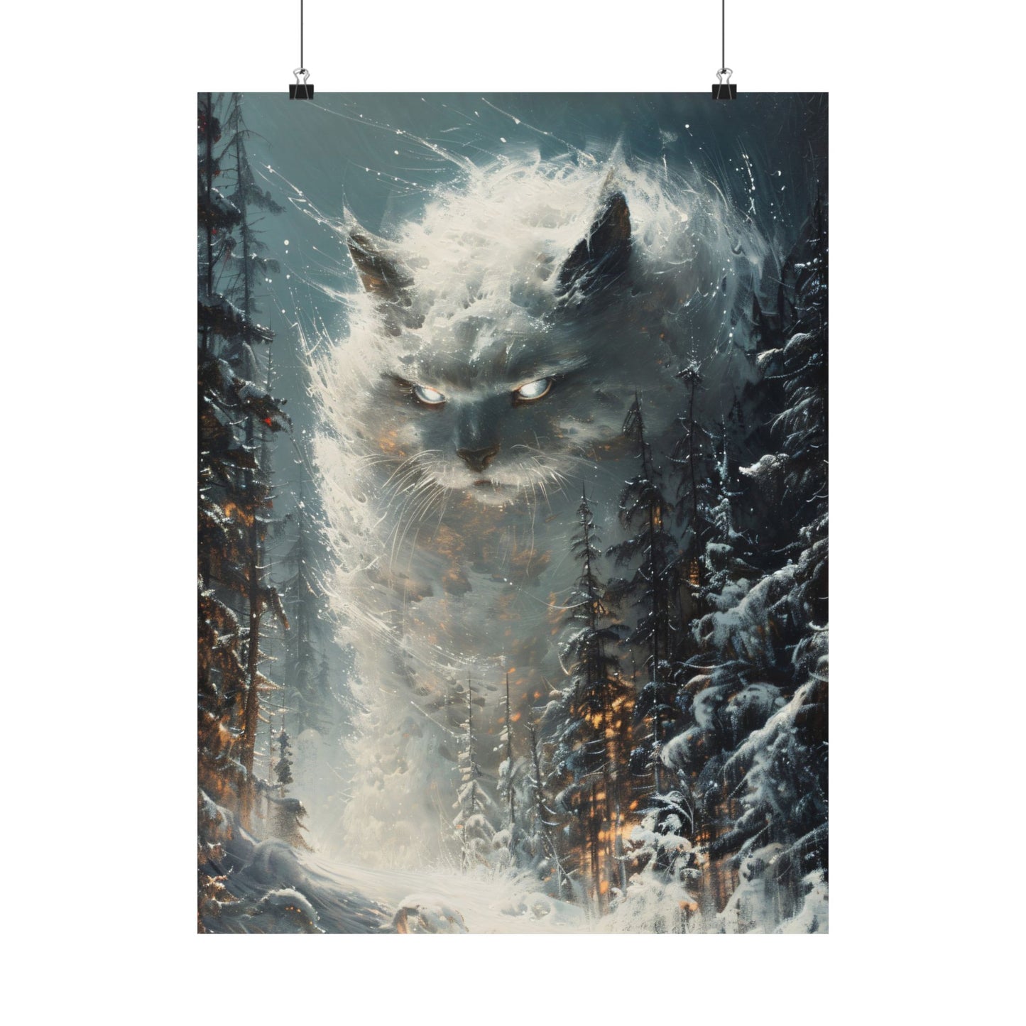 Yule Cat Jólaköttur Art Print