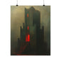 Crimson Keep Medieval Art Print