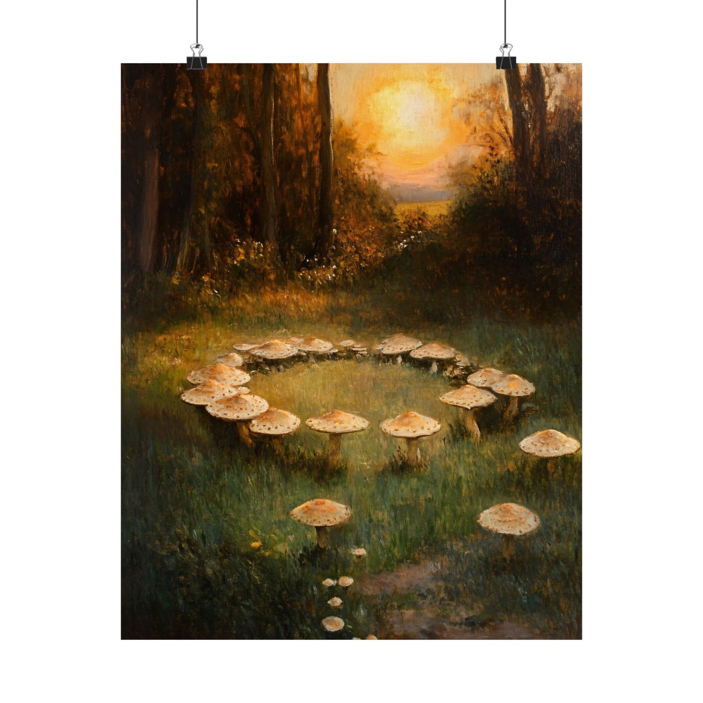 Fairy Ring Mushroom Print