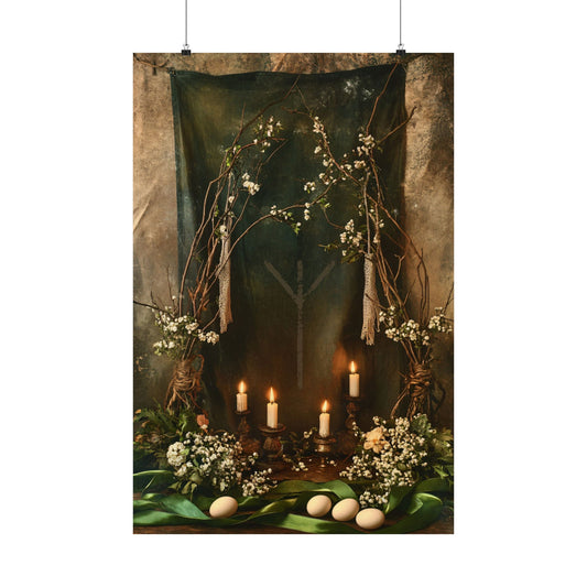 Beltane Altar Pagan Art Print