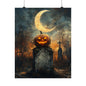 Jack O'Lantern Graveyard Art Print