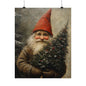 Christmas Tree Gnome Art Print