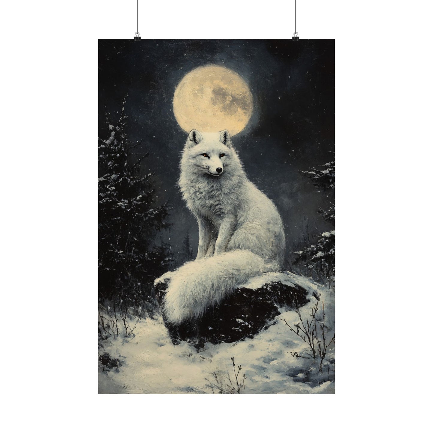 Arctic Fox Art Print