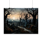 Haunted Cemetery Art Print