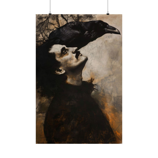 Edgar Allan Poe Raven Art Print