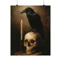 Memento Mori Raven Skull Art Print