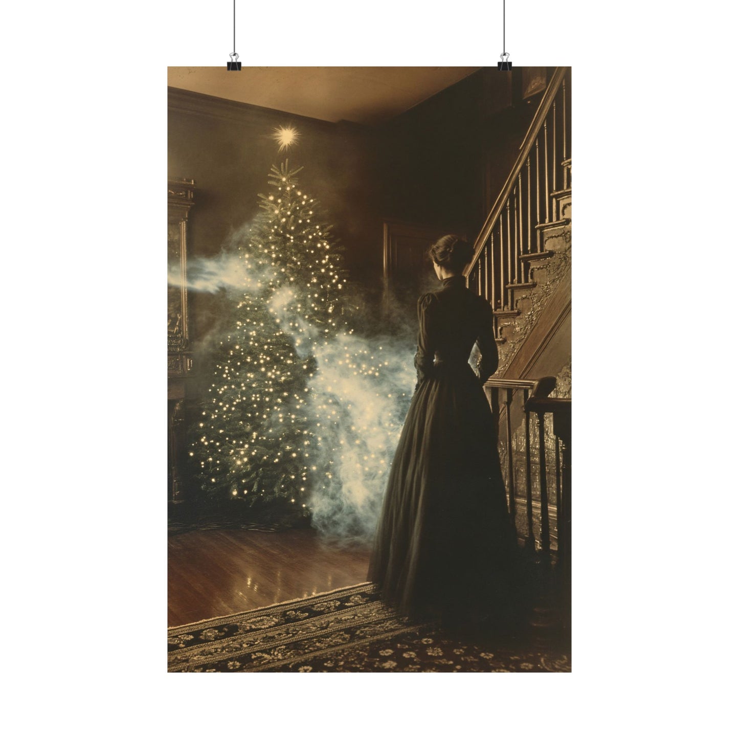 Christmas Spirit Victorian Ghost Art Print