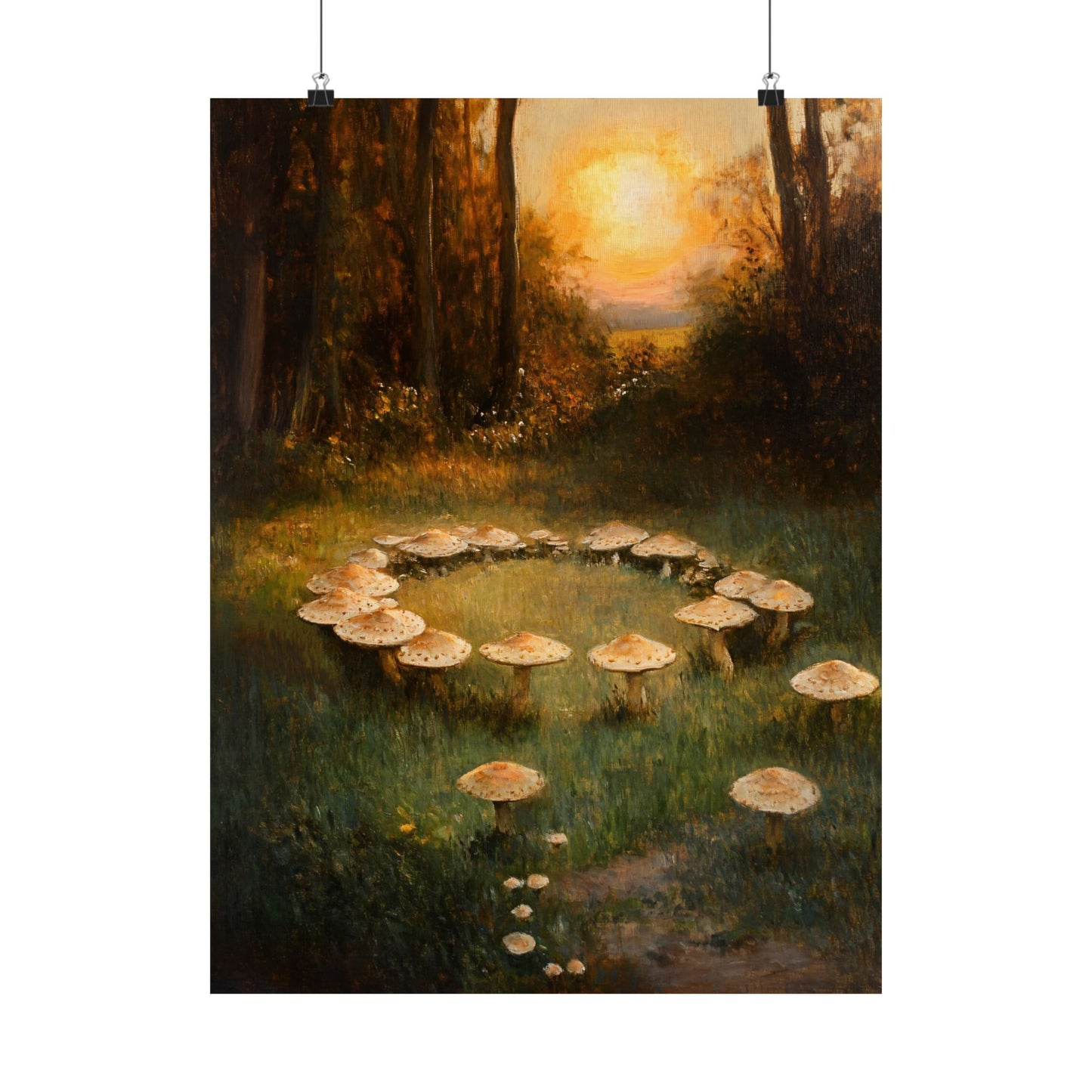 Fairy Ring Mushroom Print