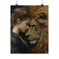 Aslan & Lucy Narnia Art Print