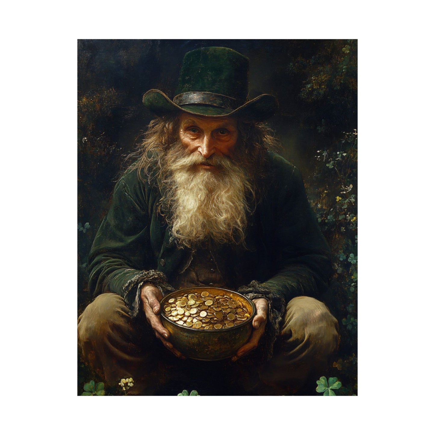 Leprechaun Pot of Gold Art Print