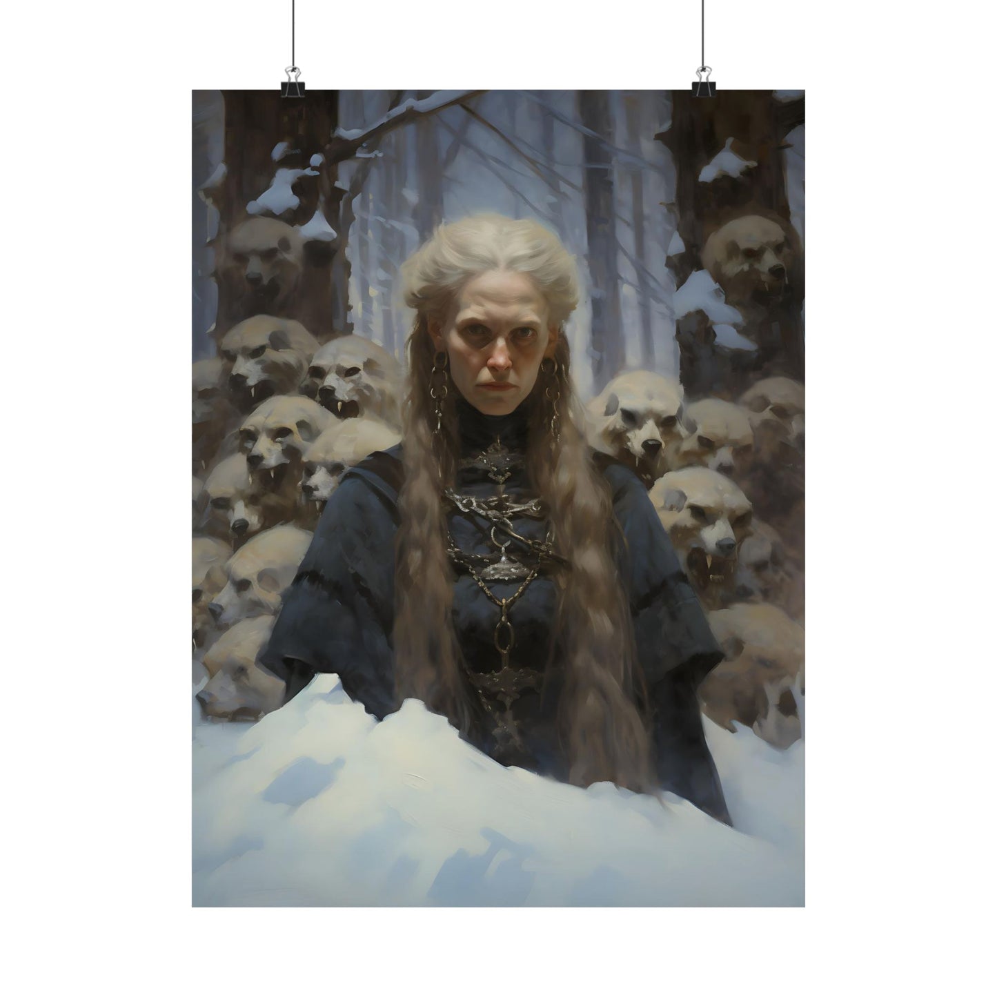 Frau Holle Winter Goddess Art Print