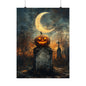 Jack O'Lantern Graveyard Art Print