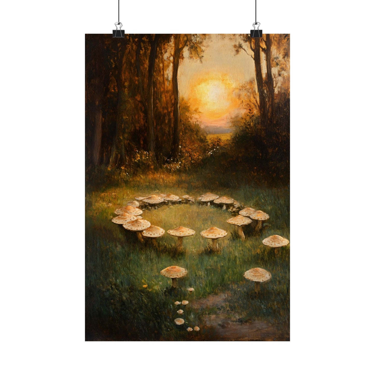 Fairy Ring Mushroom Print