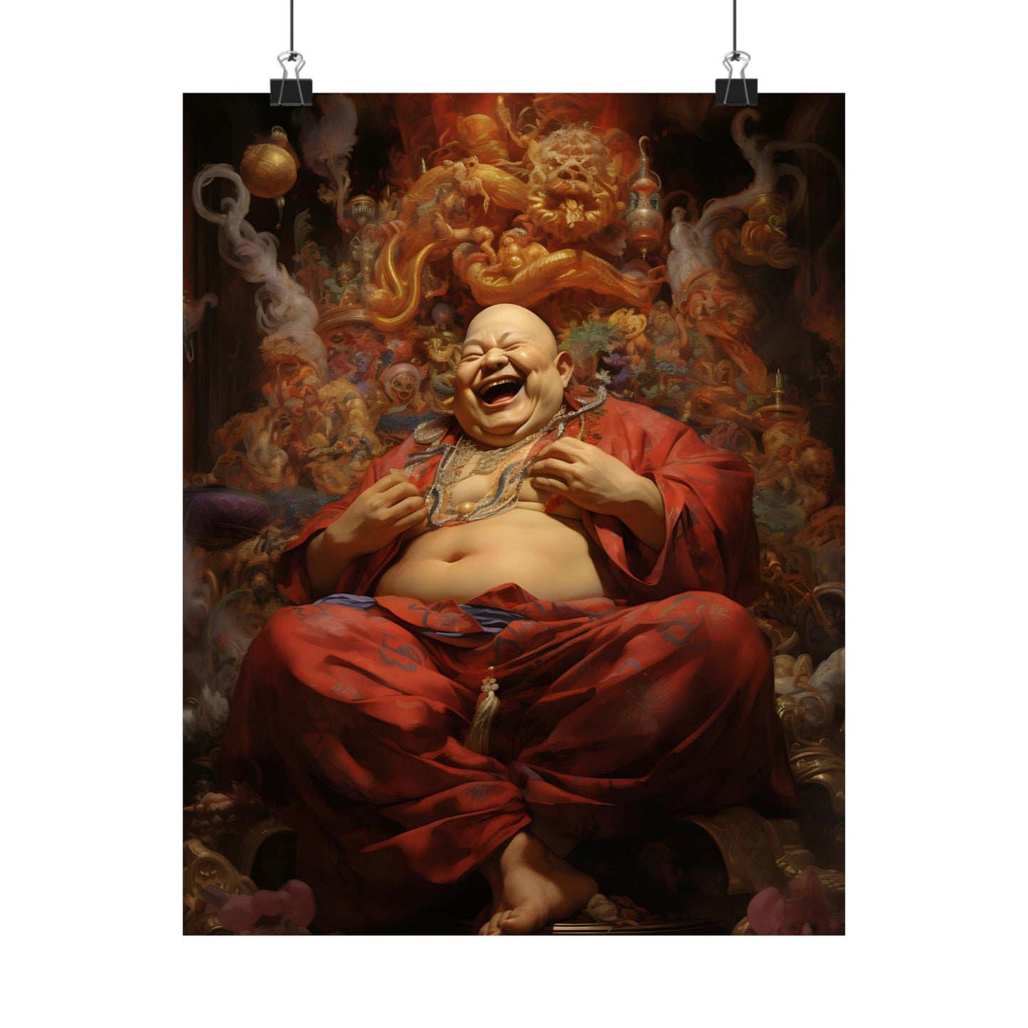 Hotei Buddha Art Print