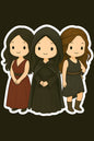 Dark Goddess Chibi Stickers