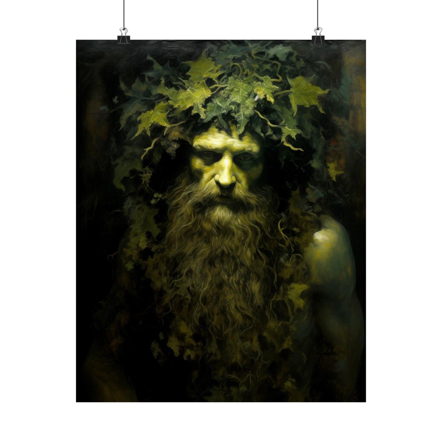 Green Man Celtic Art Print
