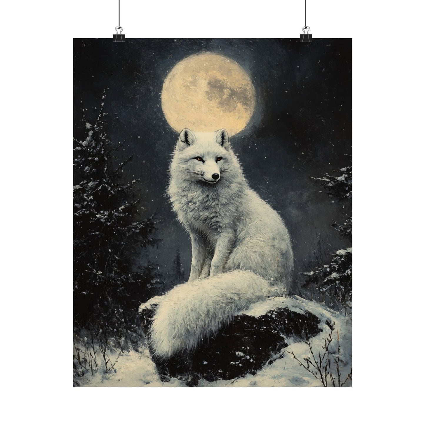 Arctic Fox Art Print