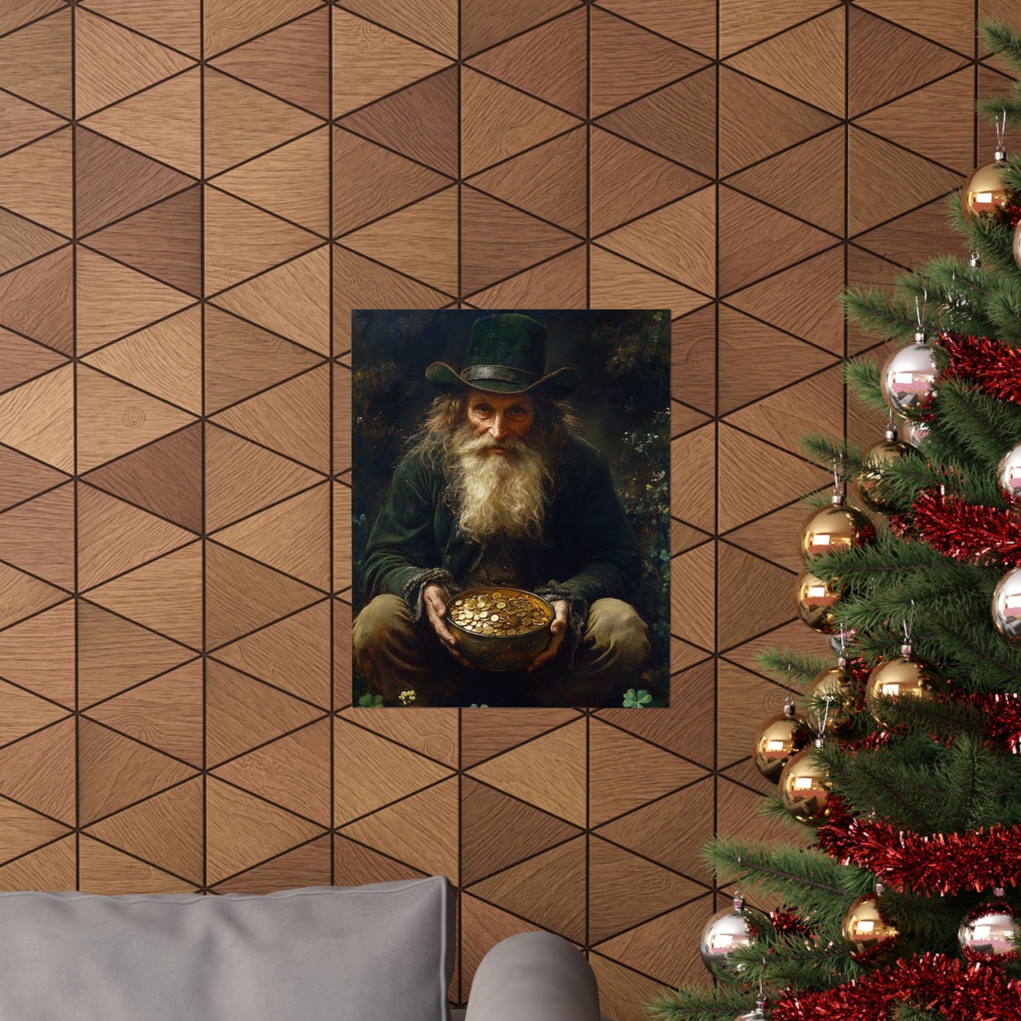 Leprechaun Pot of Gold Art Print